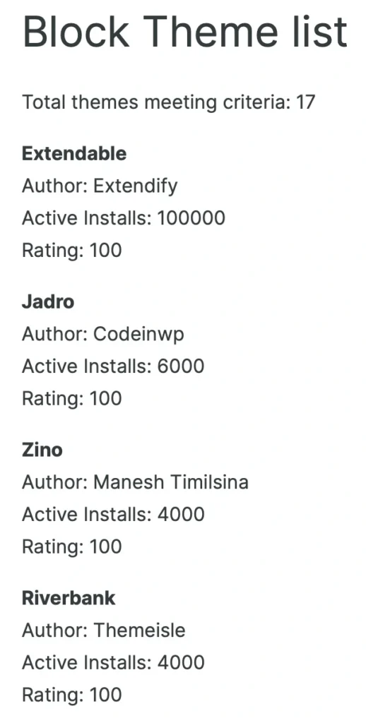 listado temas repositorio WordPress ordenado criterio personalizado